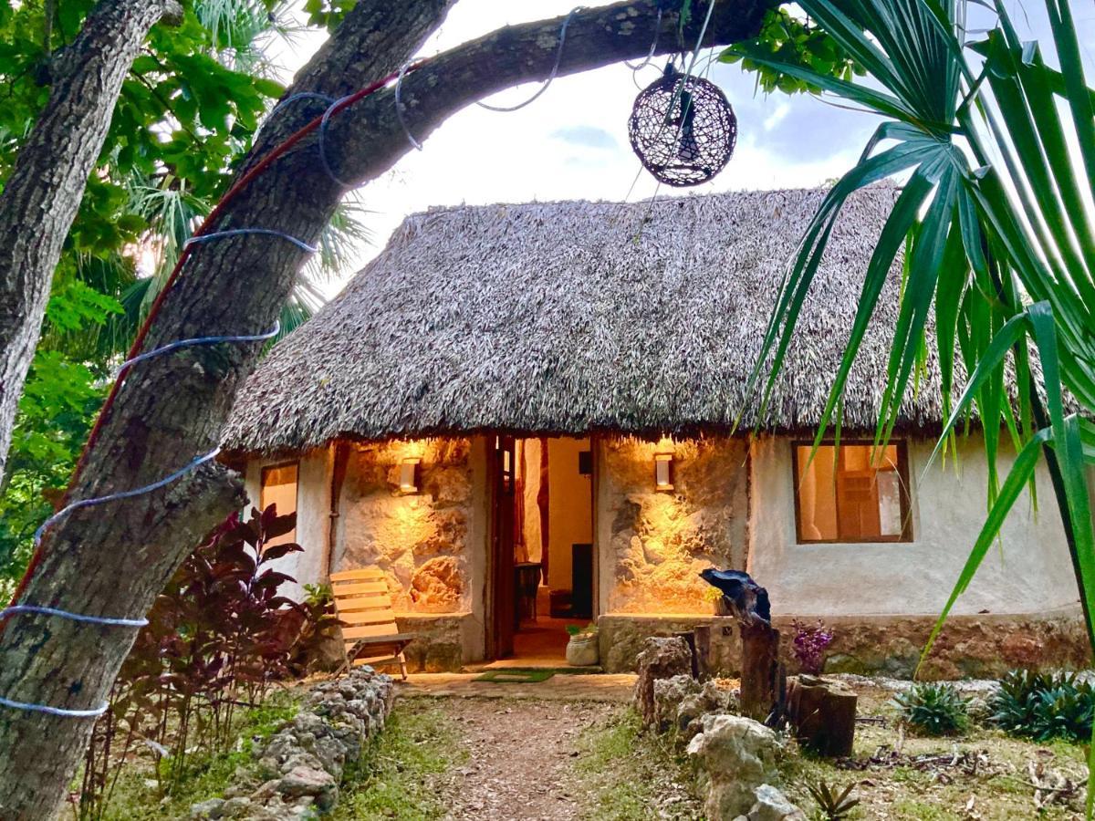Encantadora Villa Maya Tradicional En Rancho Agroecologico Tzucaceb Exterior foto